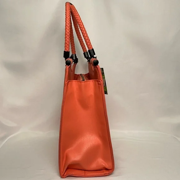 Badgley Mischka Coral crossbody Handbag tote New - Picture 7 of 11